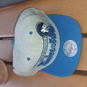 Mitchell & Ness NBA Minnesota Timberwolves Embroidered Snapback Hat